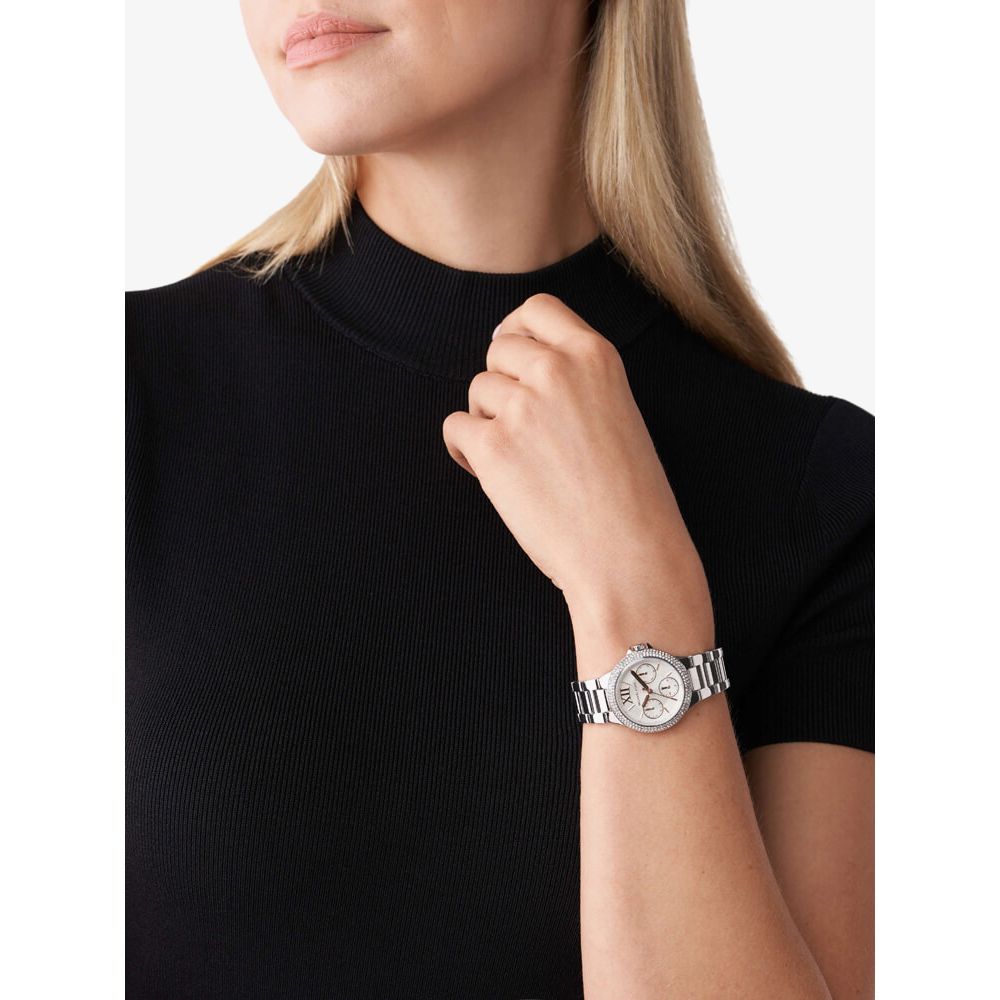  Shop Authentic Michael Kors Camille Chronograph White Dial Silver Steel Strap Watch For Women - MK7198 - Luxxuri