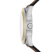  Shop Authentic Michael Kors Jessa Multifunction Silver Dial Brown Leather Strap Watch For Women - MK7205 - Luxxuri