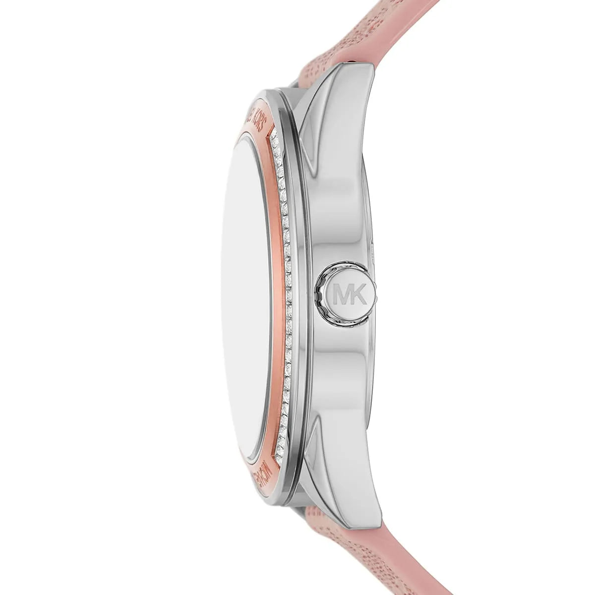  Shop Authentic Michael Kors Multifunction Silver Dial Pink Leather Strap Watch For Women - MK7206 - Luxxuri