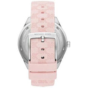 Shop Authentic Michael Kors Jessa Quartz Silver Dial Pink Silicone Strap Watch For Women - MK7268 - Luxxuri