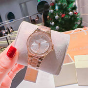  Shop Authentic Michael Kors Lennox Three Hand Silver Dial Rose Gold Steel Strap Watch For Women - MK7279 - Luxxuri