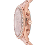  Shop Authentic Michael Kors Layton Chronograph Rose Gold Dial Rose Gold Steel Strap Watch For Women - MK7285 - Luxxuri