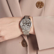  Shop Authentic Michael Kors Ritz Chronograph Crystals Silver Dial Silver Steel Strap Watch For Women - MK7301 - Luxxuri