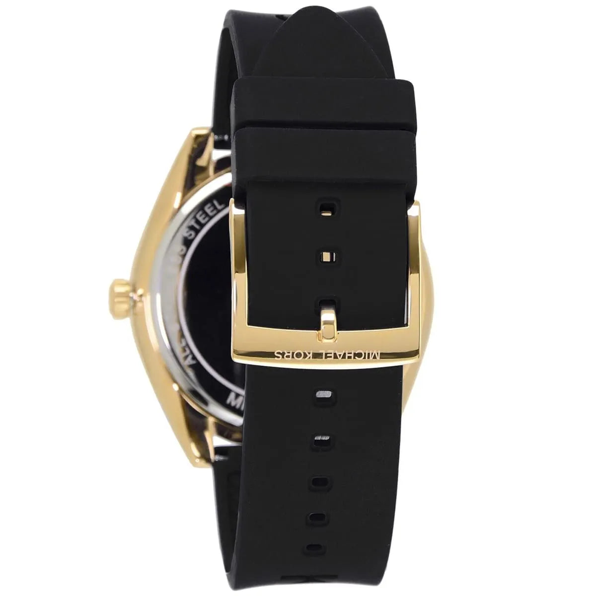  Shop Authentic Michael Kors Janelle Quartz Black Dial Black Rubber Strap Watch For Women - MK7313 - Luxxuri
