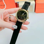  Shop Authentic Michael Kors Janelle Quartz Black Dial Black Rubber Strap Watch For Women - MK7313 - Luxxuri