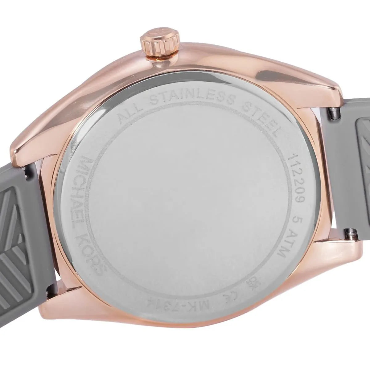  Shop Authentic Michael Kors Janelle Three Hand Grey Dial Grey Rubber Strap Watch For Women - MK7314 - Luxxuri