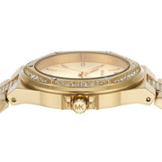  Shop Authentic Michael Kors Lenox Three Hand Silver Dial Gold Steel Strap Watch For Women - MK7361 - Luxxuri