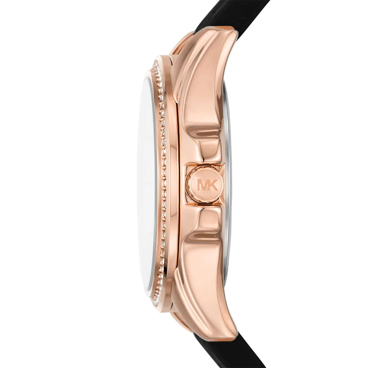 Shop Authentic Michael Kors Mini Pilot Black Dial Black Silicone Strap Watch For Women - MK7373 - Luxxuri