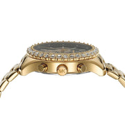  Shop Authentic Michael Kors Berkley Chronograph Black Dial Gold Steel Strap Watch For Women - MK7414 - Luxxuri