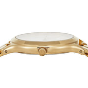  Shop Authentic Michael Kors Runway Three-Hand White Dial Gold Steel Strap Watch for Women - MK7472 - Luxxuri