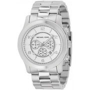  Shop Authentic Michael Kors Runway Chronograph Silver Dial Silver Steel Strap Watch for Men - MK8060 - Luxxuri