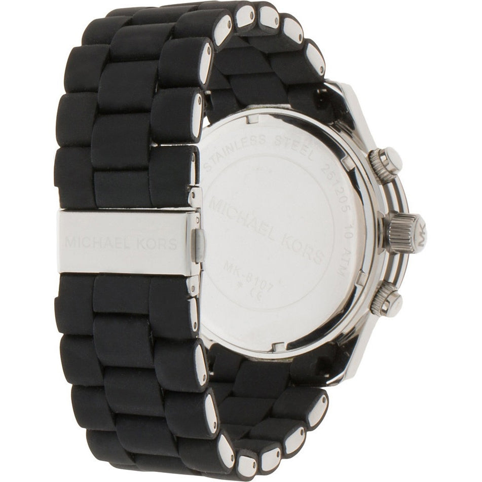  Shop Authentic Michael Kors Runway Black Dial Black Rubber Strap Watch for Men - MK8107 - Luxxuri