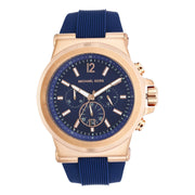  Shop Authentic Michael Kors Dylan Blue Dial Blue Rubber Strap Watch for Men - MK8295 - Luxxuri