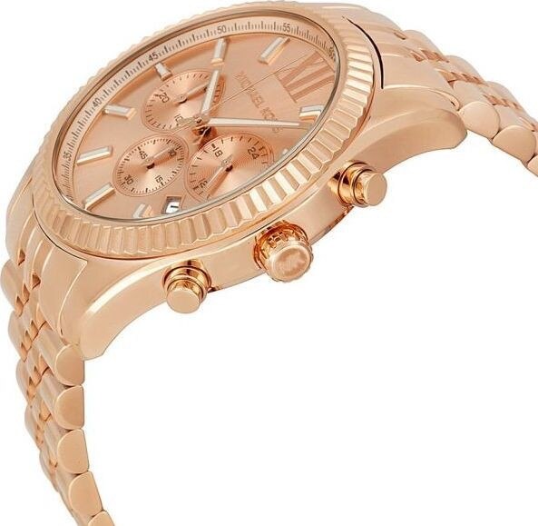  Shop Authentic Michael Kors Lexington Rose Gold Dial Rose Gold Steel Strap Watch for Men - MK8319 - Luxxuri