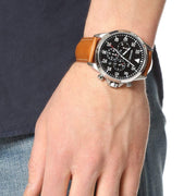  Shop Authentic Michael Kors Gage Chronograph Quartz Black Dial Brown Leather Strap Watch For Men - MK8333 - Luxxuri