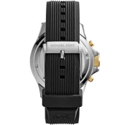  Shop Authentic Michael Kors Dylan Chronograph Black Dial Black Rubber Strap Watch For Men - MK8903 - Luxxuri