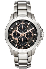  Shop Authentic Michael Kors Ryker Chronograph Black Dial Silver Steel Strap Watch For Men - MK8528 - Luxxuri