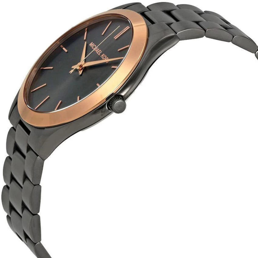  Shop Authentic Michael Kors Runway Quartz Grey Dial Grey Steel Strap Watch For Women - MK8576 - Luxxuri