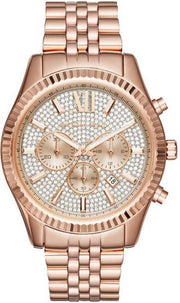  Shop Authentic Michael Kors Lexington Rose Gold Dial Rose Gold Stainless Steel Strap Watch for Men - MK8580 - Luxxuri