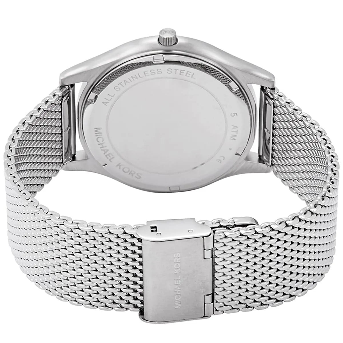  Shop Authentic Michael Kors Slim Runway Analog Black Dial Silver Mesh Bracelet Watch For Men - MK8606 - Luxxuri