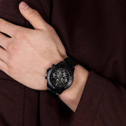  Shop Authentic Michael Kors Bayville Chronograph Black Dial Black Steel Strap Watch For Men - MK8750 - Luxxuri