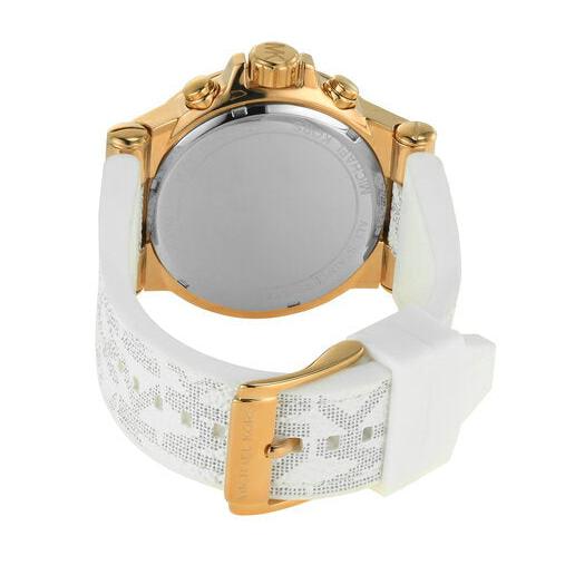  Shop Authentic Michael Kors Dylan Chronograph White Dial White Rubber Strap Watch For Men - MK8937 - Luxxuri