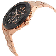 Shop Authentic Michael Kors Lennox Chronograph Black Dial Rose Gold Steel Strap Watch For Men - MK8940 - Luxxuri