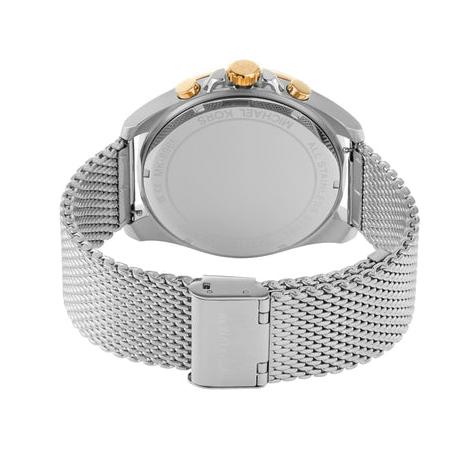  Shop Authentic Michael Kors Brecken Quartz Black Dial Silver Mesh Strap Watch For Men - MK8961 - Luxxuri