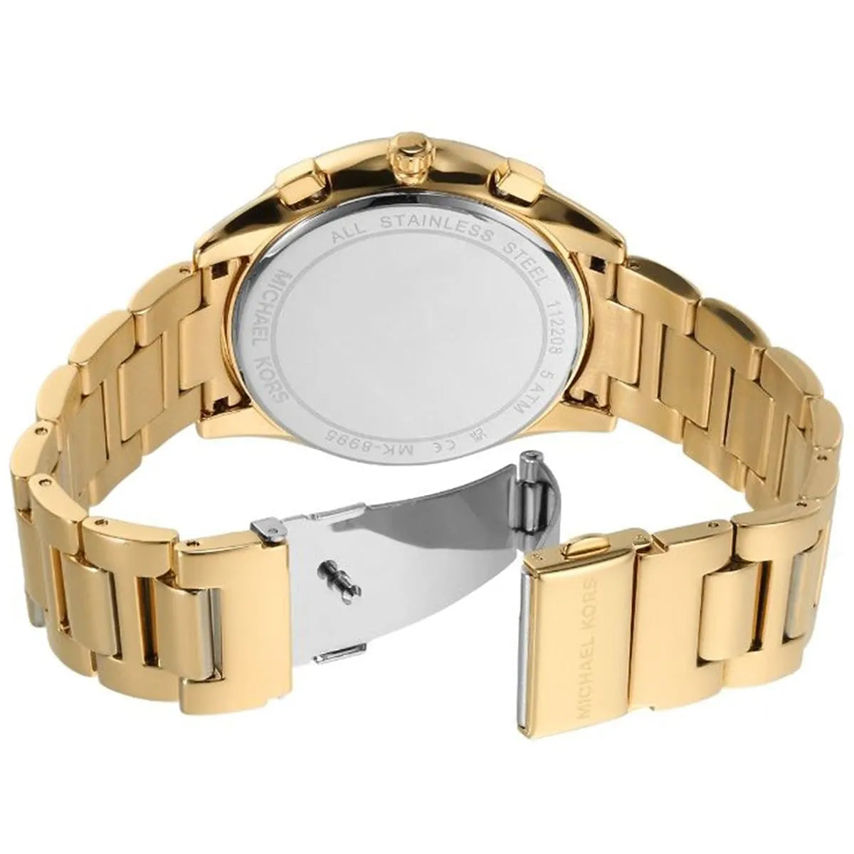  Shop Authentic Michael Kors Janelle Chronograph Gold Dial Gold Steel Strap Watch For Men - MK8995 - Luxxuri