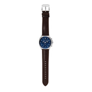  Shop Authentic Michael Kors Sullivan Quartz Blue Dial Brown Leather Strap Watch For Men - MK8996 - Luxxuri
