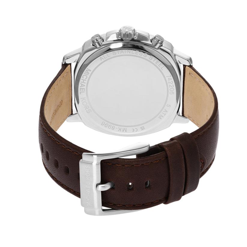 Shop Authentic Michael Kors Sullivan Quartz Blue Dial Brown Leather Strap Watch For Men - MK8996 - Luxxuri