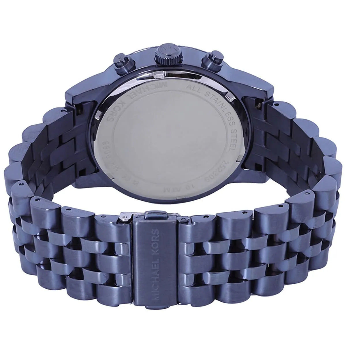  Shop Authentic Michael Kors Hutton Chronograph Blue Dial Blue Steel Strap Watch For Men - MK9088 - Luxxuri
