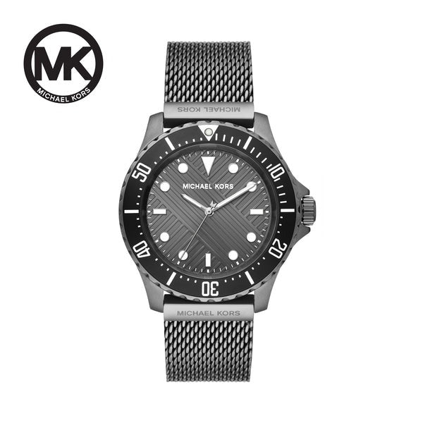  Shop Authentic Michael Kors Everest Quartz Grey Dial Grey Mesh Bracelet Watch For Men - MK9093 - Luxxuri