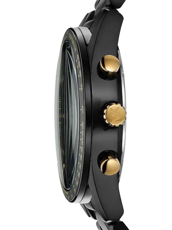  Shop Authentic Michael Kors Warren Chronograph Black Dial Black Steel Strap Watch For Men - MK9113 - Luxxuri