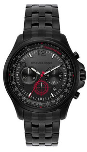  Shop Authentic Michael Kors Pilot Chronograph Black Dial Black Steel Strap Watch For Men - MK9127 - Luxxuri