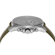  Shop Authentic Michael Kors Pilot Chronograph Grey Dial Grey Leather Strap Watch for Men - MK9129 - Luxxuri