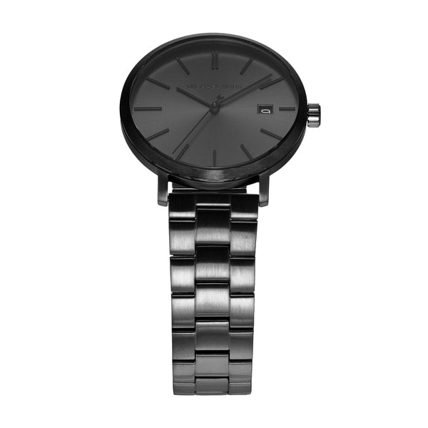  Shop Authentic Michael Kors Blake Three-Hand Black Dial Black Steel Strap Watch for Men - MK9135 - Luxxuri