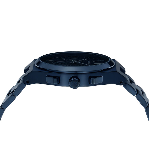  Shop Authentic Michael Kors Lennox Chronograph Blue Dial Blue Steel Strap Watch For Women - MK9147 - Luxxuri
