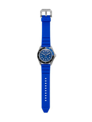  Shop Authentic Michael Kors Maritime Three-Hand Analog Blue Dial Blue Silicone Strap Watch for Men - MK9156 - Luxxuri
