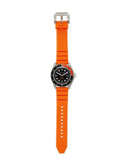  Shop Authentic Michael Kors Maritime Three-Hand Analog Black Dial Orange Silicone Strap Watch for Men - MK9157 - Luxxuri