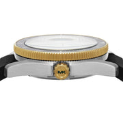  Shop Authentic Michael Kors Maritime Analog Green Dial Black Silicone Strap Watch for Men - MK9158 - Luxxuri