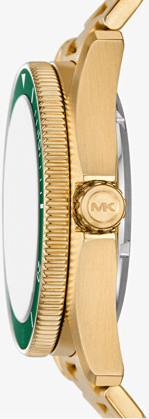  Shop Authentic Michael Kors Maritime Analog Green Dial Gold Steel Strap Watch for Men - MK9162 - Luxxuri