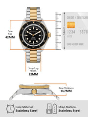  Shop Authentic Michael Kors Maritime Three Hand Black Dial Two Tone Steel Strap Watch for Men - MK9180 - Luxxuri