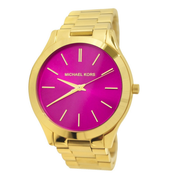  Shop Authentic Michael Kors Slim Runway Pink Dial Rose Gold Steel Strap Watch for Women - MK3264 - Luxxuri