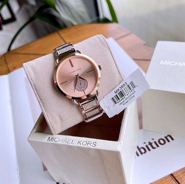 Shop Authentic Michael Kors Portia Rose Gold Dial Rose Gold Steel Strap Watch for Women - MK3640 - Luxxuri