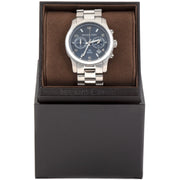  Shop Authentic Michael Kors Hunger Stop 100 Series Navy Blue Dial Silver Steel Strap Watch for Women - MK5814 - Luxxuri