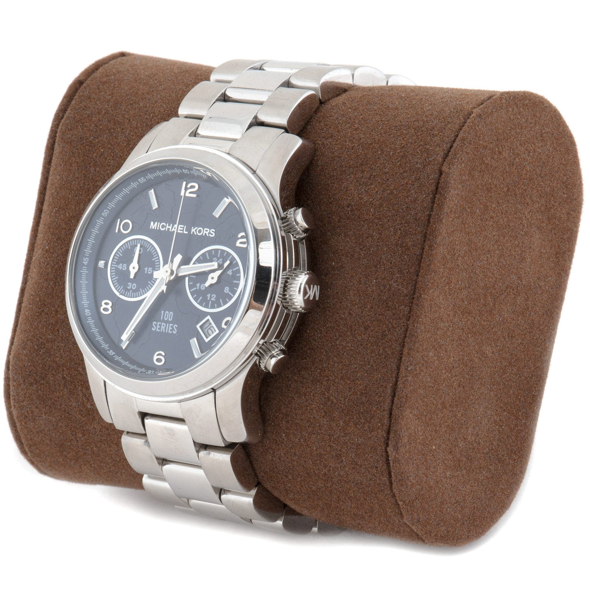  Shop Authentic Michael Kors Hunger Stop 100 Series Navy Blue Dial Silver Steel Strap Watch for Women - MK5814 - Luxxuri