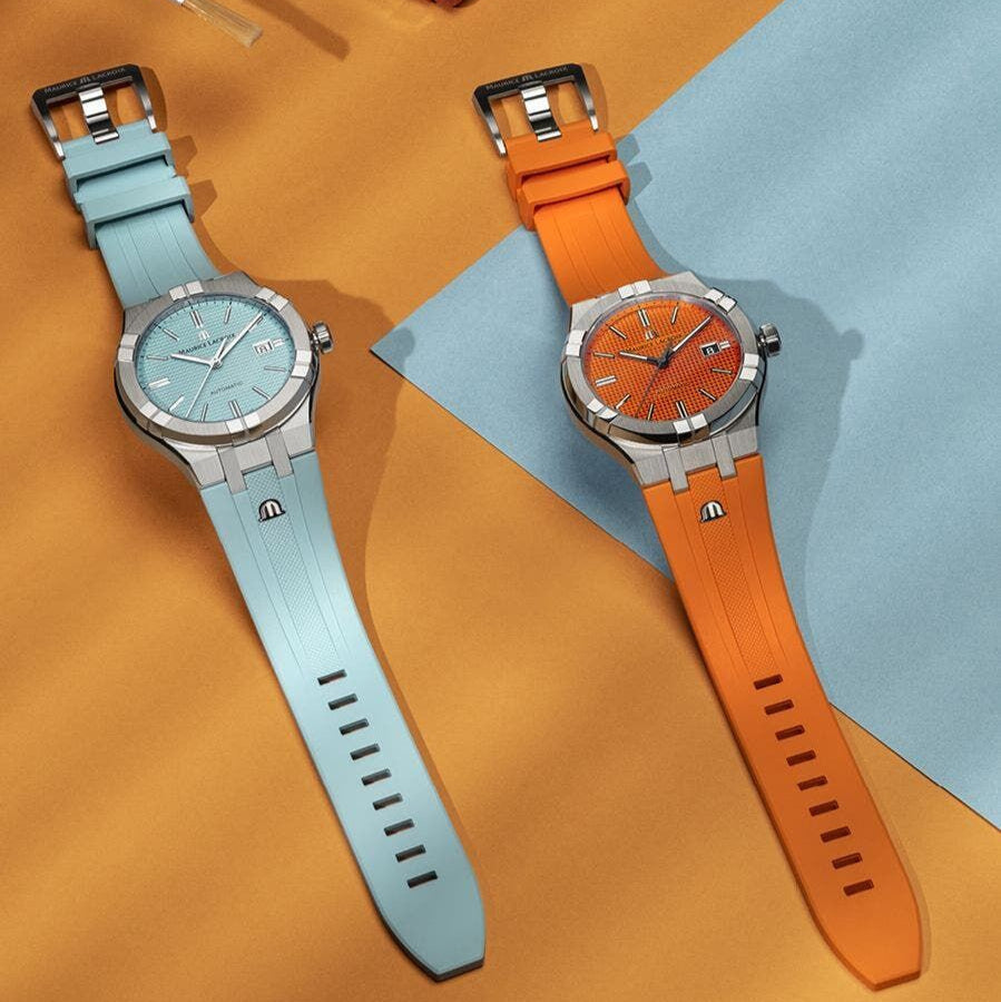  Shop Authentic Maurice Lacroix Aikon Limited Edition Automatic Date Orange Dial Silver Steel Strap Watch For Men - AI6008-SS00F-530-1 - Luxxuri