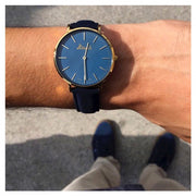 Shop Authentic Hugo Boss Jackson Blue Dial Black Leather Strap Watch for Men - 1513371 - Luxxuri