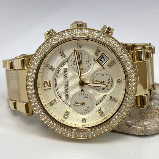  Shop Authentic Michael Kors Parker Gold Dial Gold Steel Strap Watch for Women - MK5632 - Luxxuri